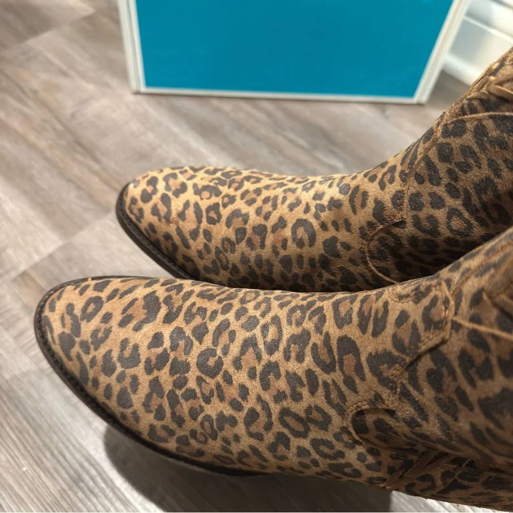 Lane Everyday Emma Leopard Suede Bootie Boots